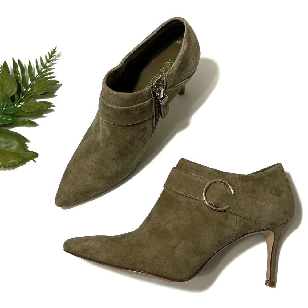 Nine West Faux Suede Ankle Booties